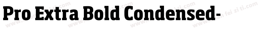 Pro Extra Bold Condensed字体转换